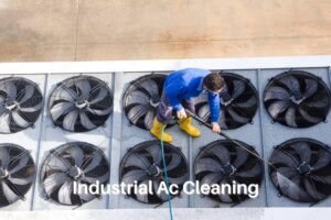 Industrial ac fan washing
