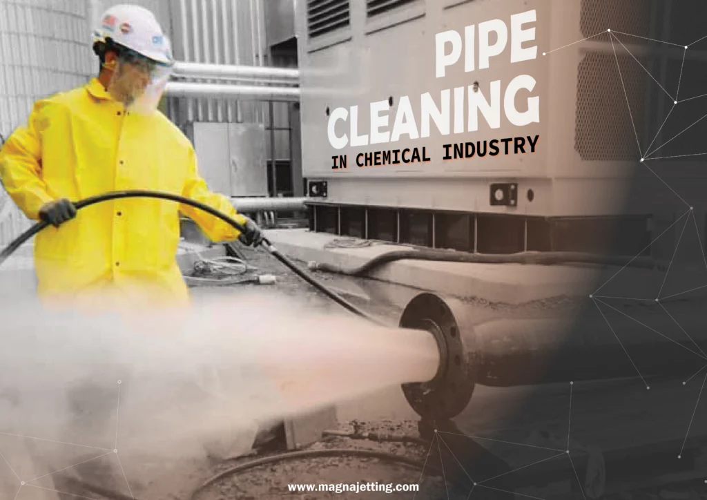 pipe cleaning using high pressure washer
